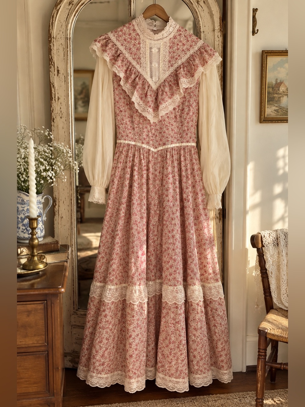 Vintage 1970s Gunne Sax Prairie Dress
